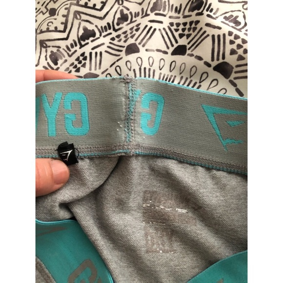 Gymshark Flex Leggings Light Grey Mint - Picture 10 of 13